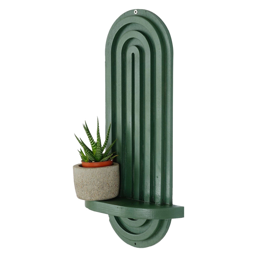Pernumia, Mensola un Ripiano, 20x9x40h cm Verde