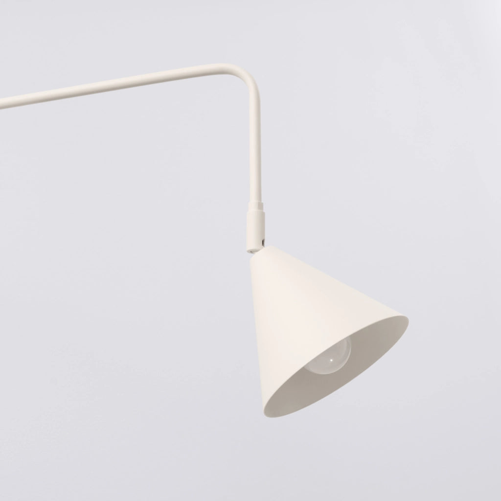 Lampada da parete NOX in acciaio beige opaco E14 10W LED design moderno