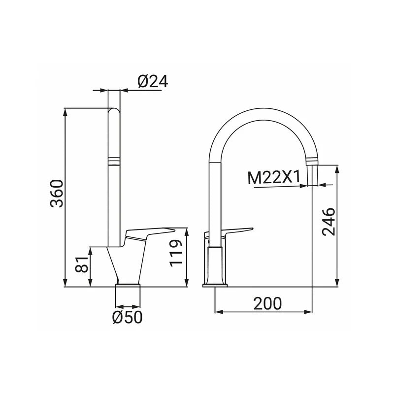 Miscelatore Lavello Serie Lando Gun Grey