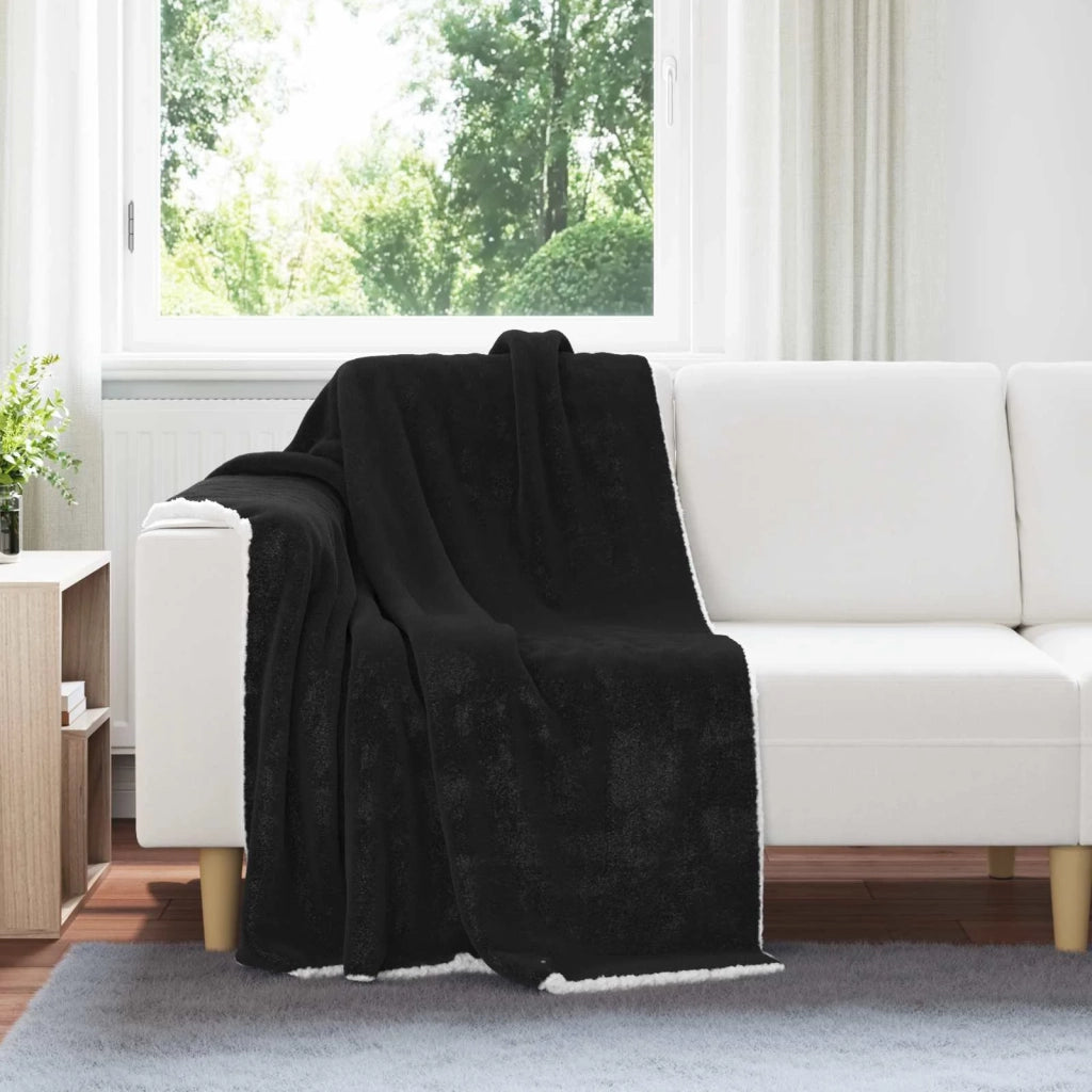 Coperta Nero 130 x 150 cm Panno 42016993