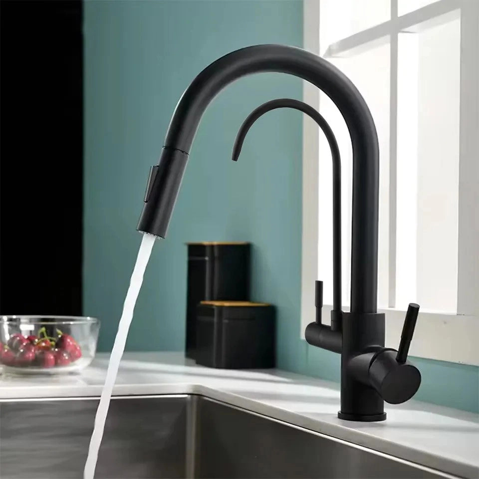 Rubinetto Da Cucina Rea Eco Fresh Black Mat