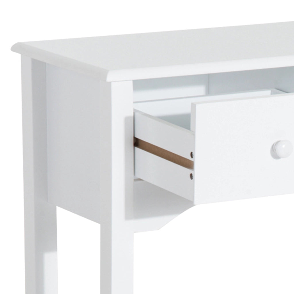 Consolle da Ingresso con 3 Cassetti 100x32x85 cm Bianco