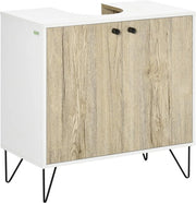 Armadio Bagno - Maniglie in Acciaio - 2 Porte - Finestre a Vetro - Impermeabile