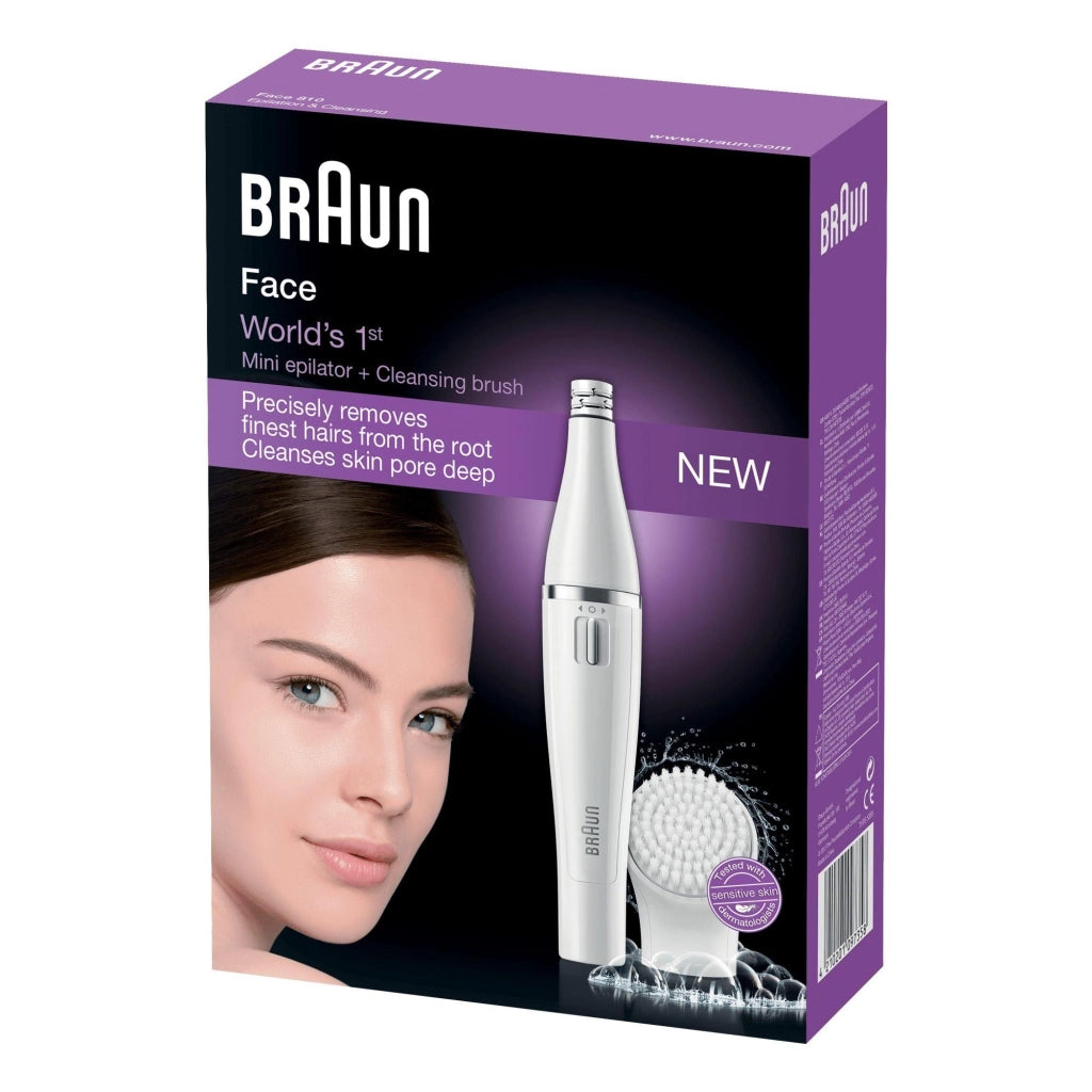 Braun SE810 Face Epilatore con Spazzola Esfoliante Bianco