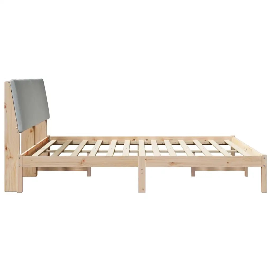 Struttura del Letto Marrone e grigio chiaro 200 x 200 cm