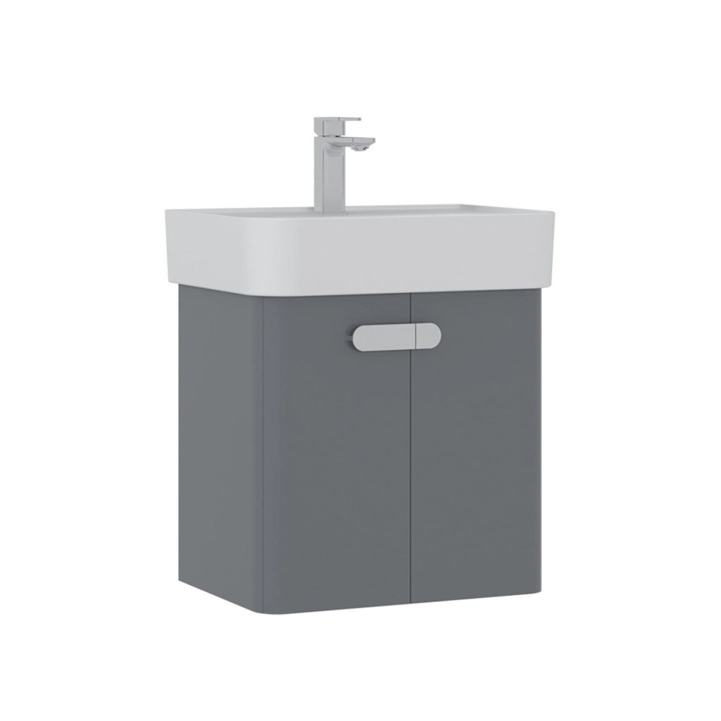 Mobile lavabo "Orbit 55" - 55 x 38 x 62 cm - Grigio
