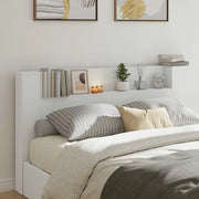 Testiera letto con mobile e LED Bianco 180 x 16,5 x 103,5 cm 8006544