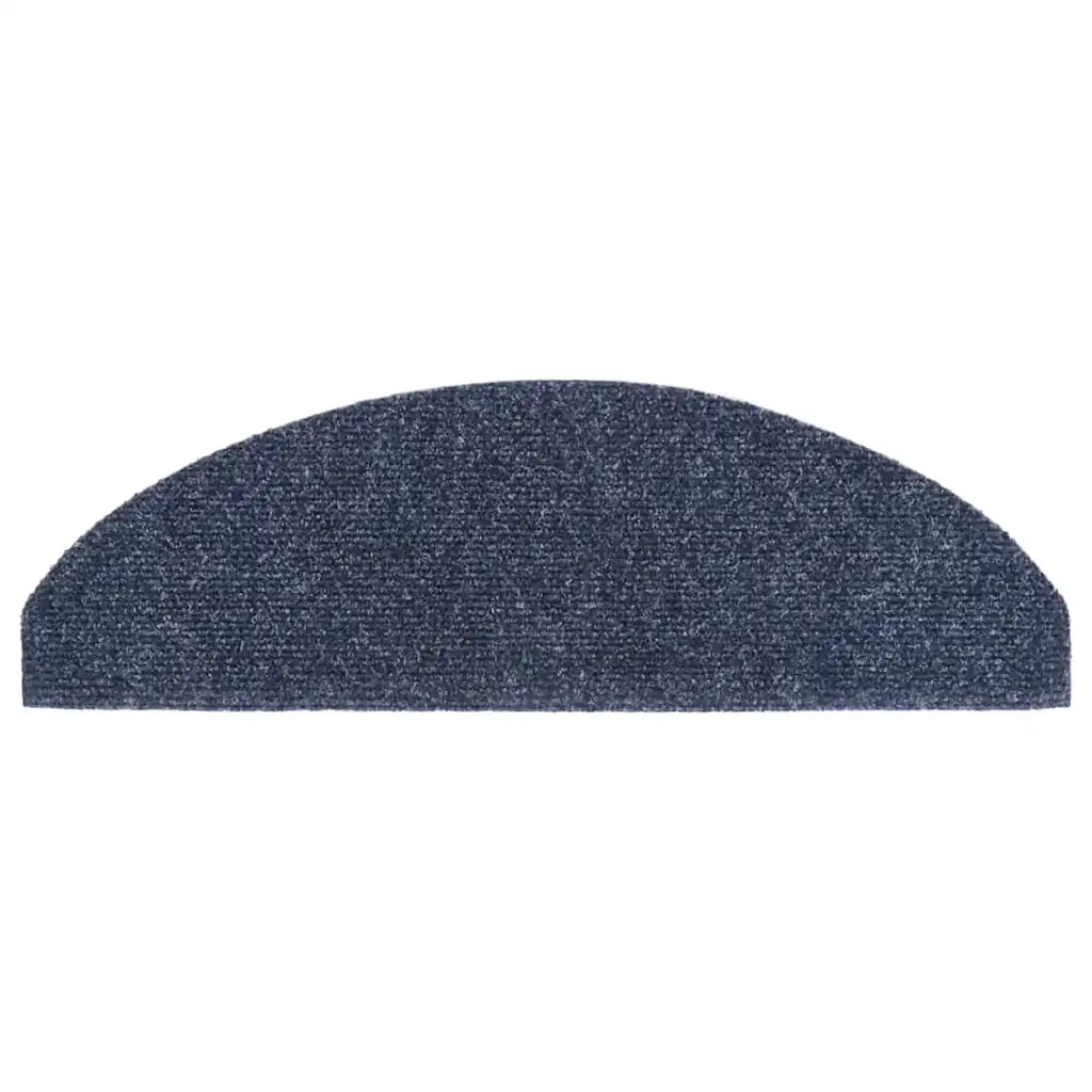 Tappetini per scale autoadesivi 30 pz 65x21x4 cm blu semicircolari grandi 3365660