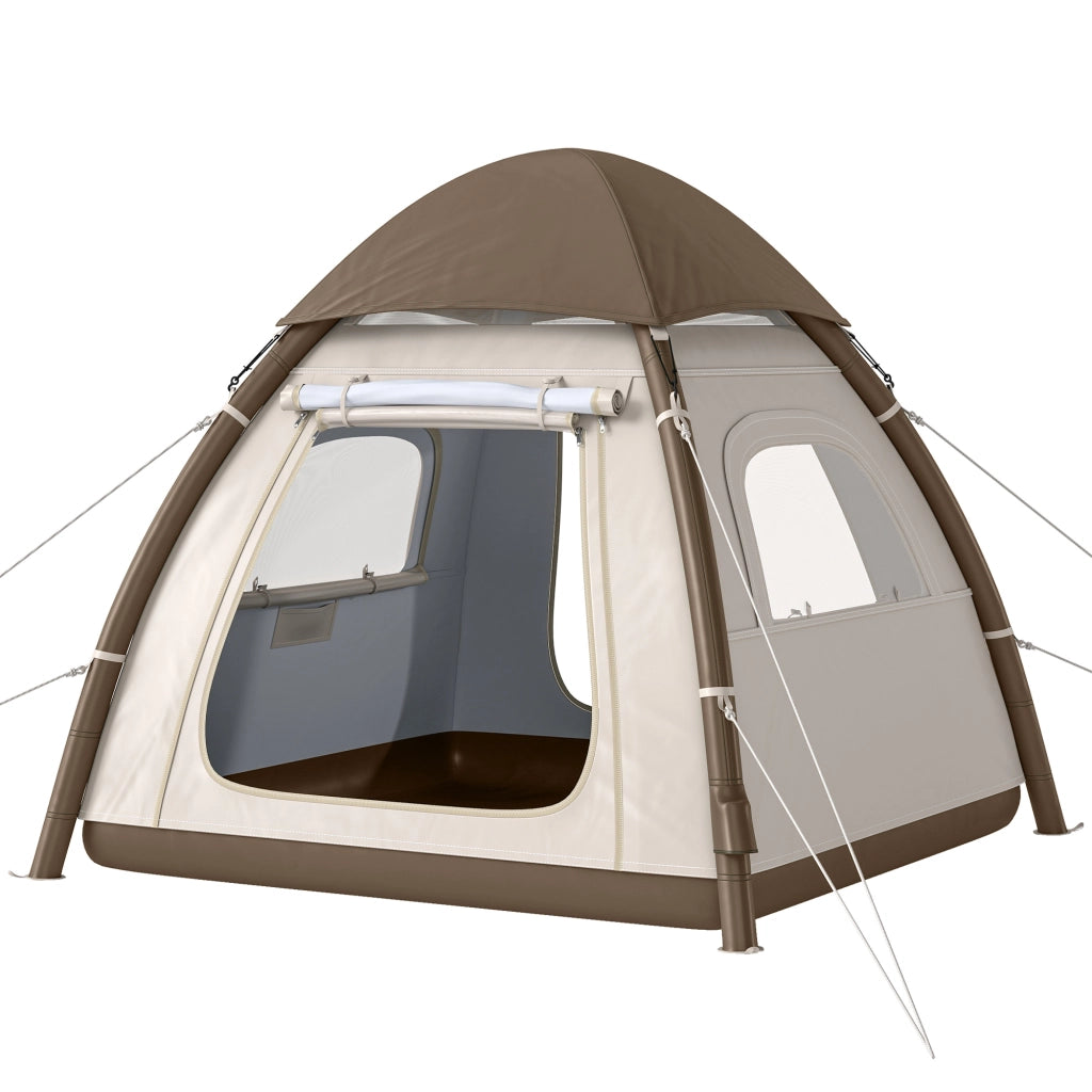 Tenda gonfiabile 3 persone ¨C Minimal ¨C Verde, mesh, con pompa