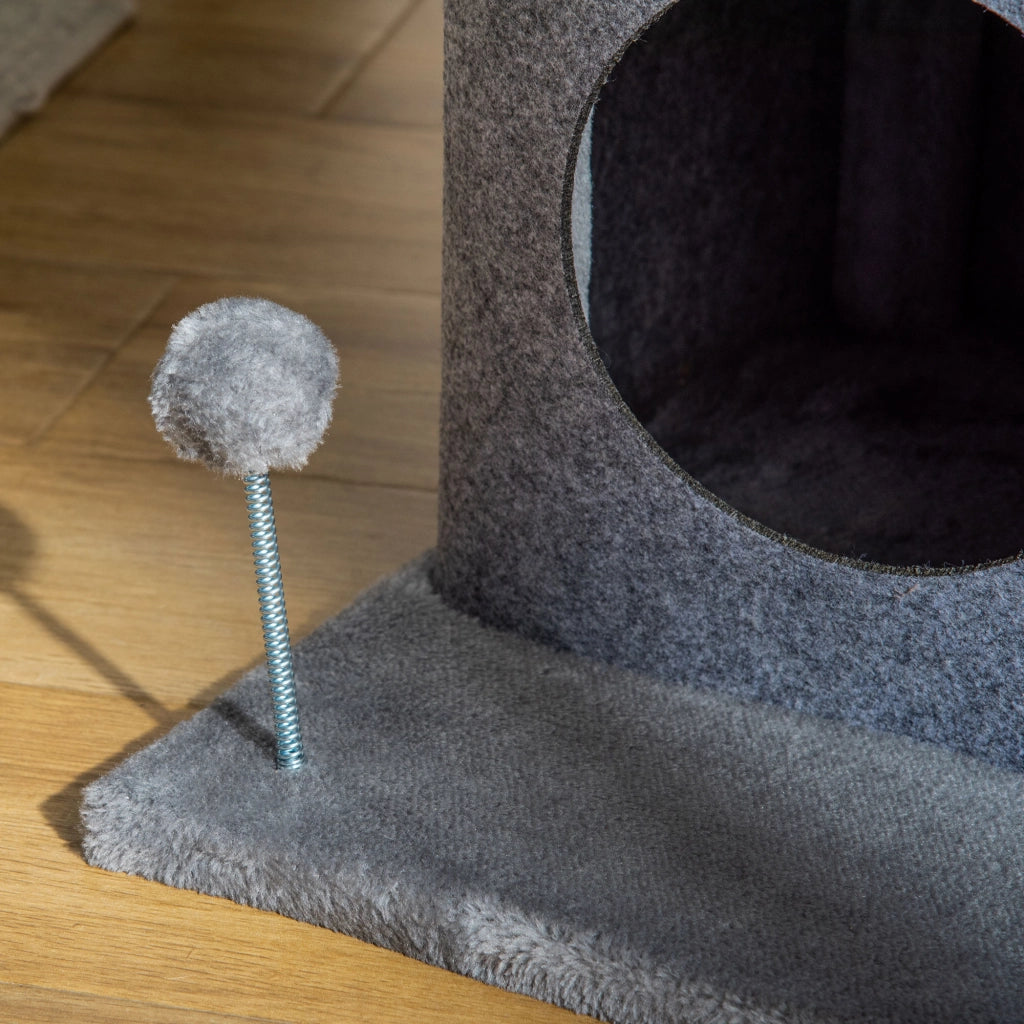 Albero per gatti con piattaforme e nicchie ¨C Minimal ¨C 48x48x100 cm grigio