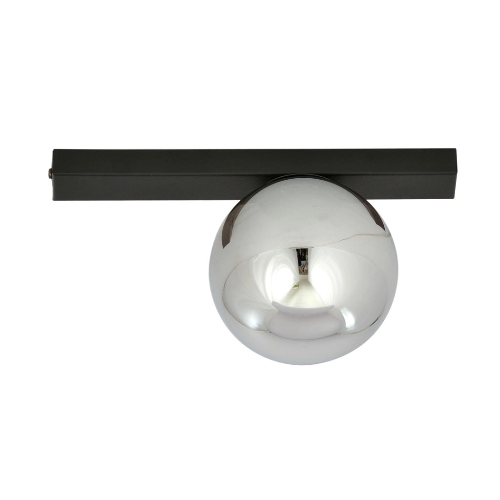Plafoniera Emibig FIT 1 luce E14 nero/grafite 30cm