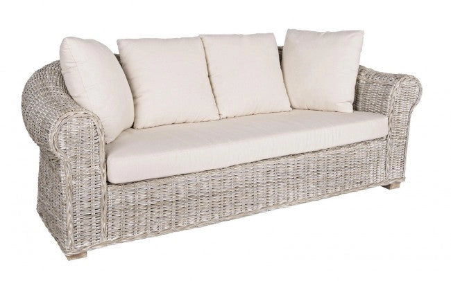 Divano 3 Posti 204x96x80h cm con Cuscini Coba