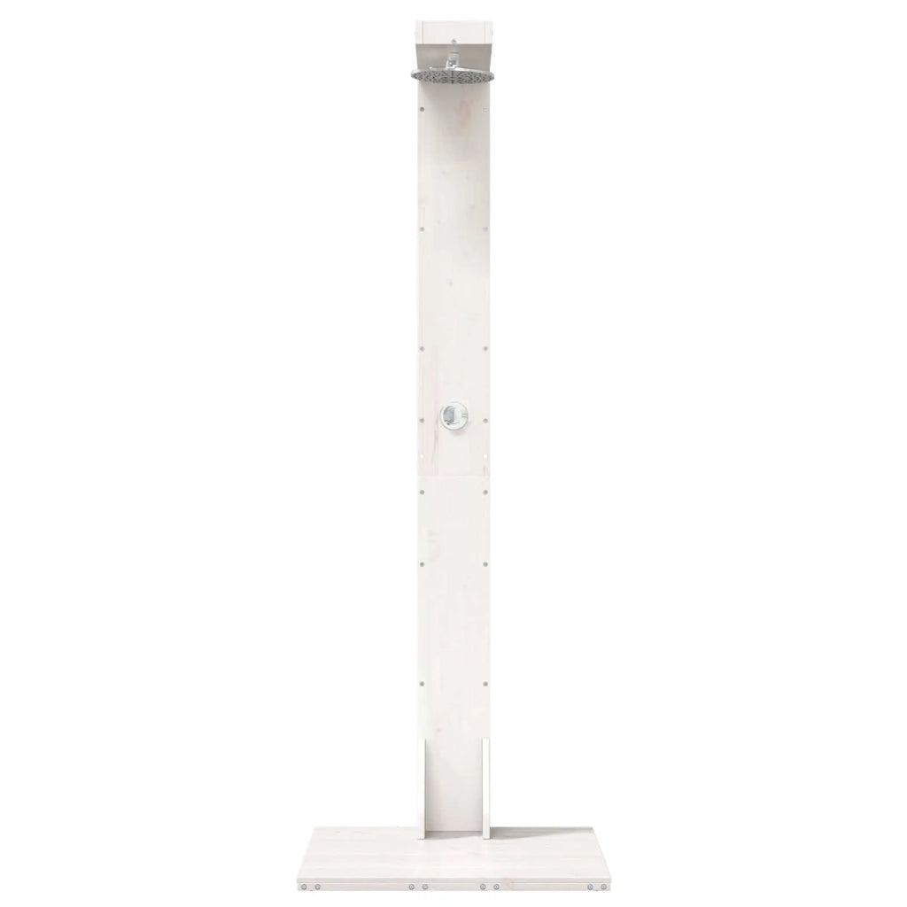 Doccia da esterno 210 cm Legno massello di pino e acciaio inox 886357