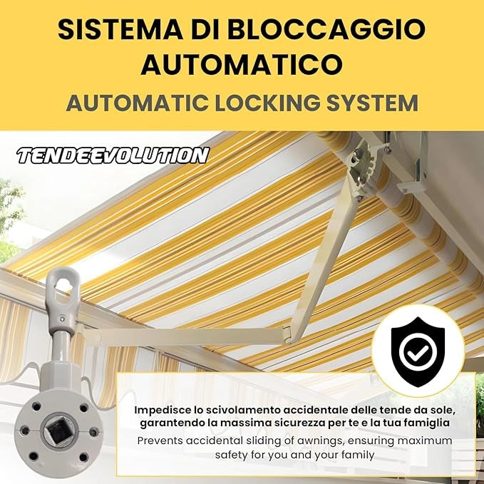 Arganello per Tende da Sole Colore Bianco Modello Speed