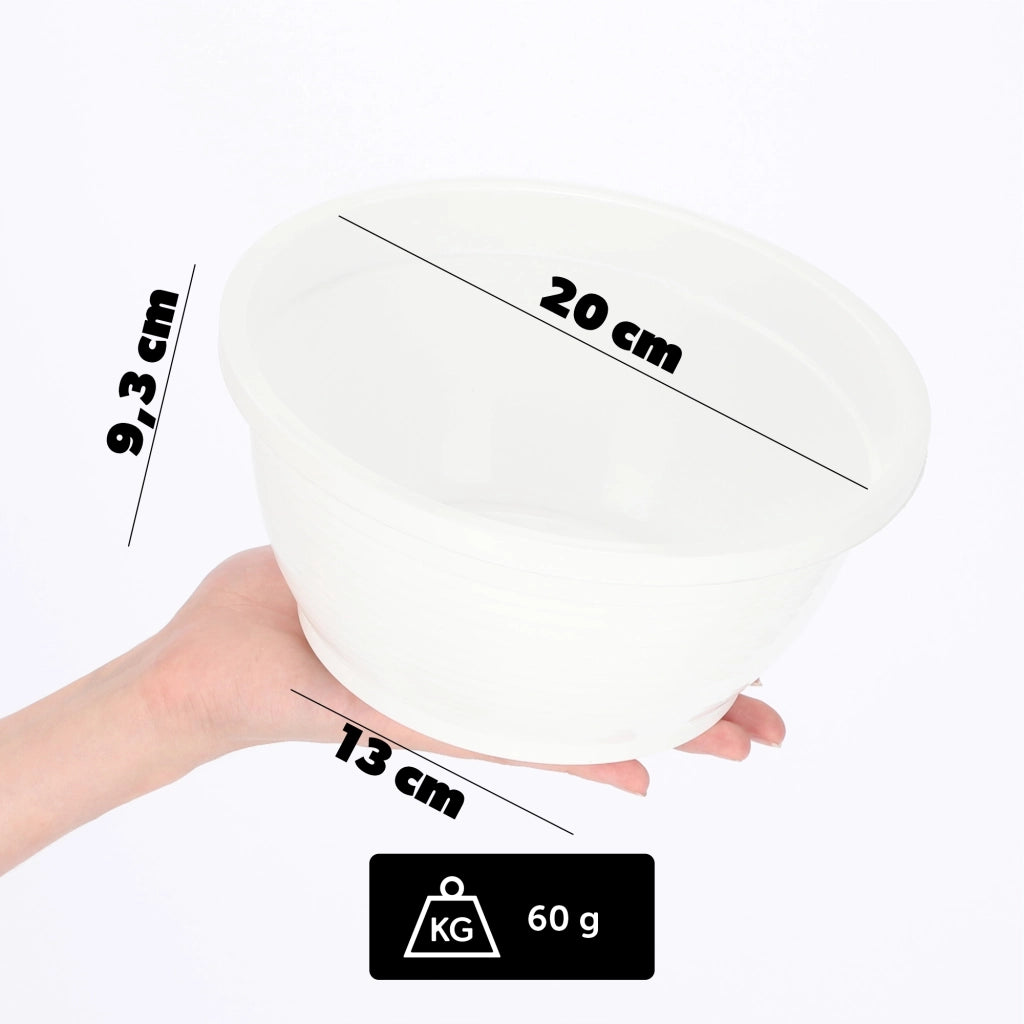 Vaso da fiori in plastica KADAX per cimitero, ideale per crisantemi, 20 cm.