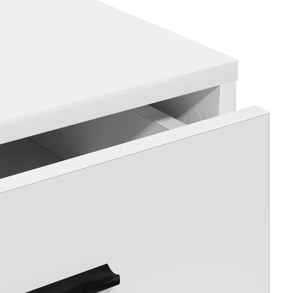 Credenza con cassetto Bianco 40 x 41 x 75 cm Legno multistrato 865055