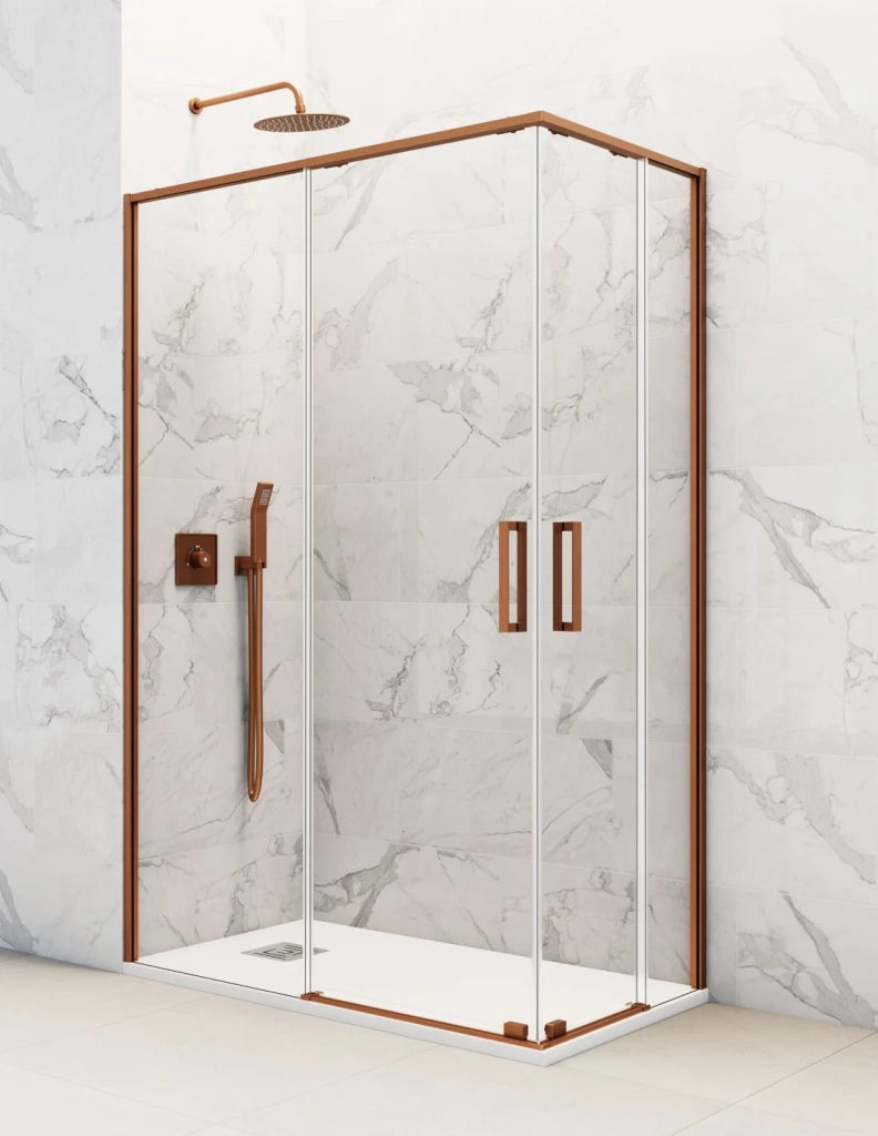 Box doccia ingresso angolare 2+2 ABANTE (TWENTY) 90x75 cm Rame