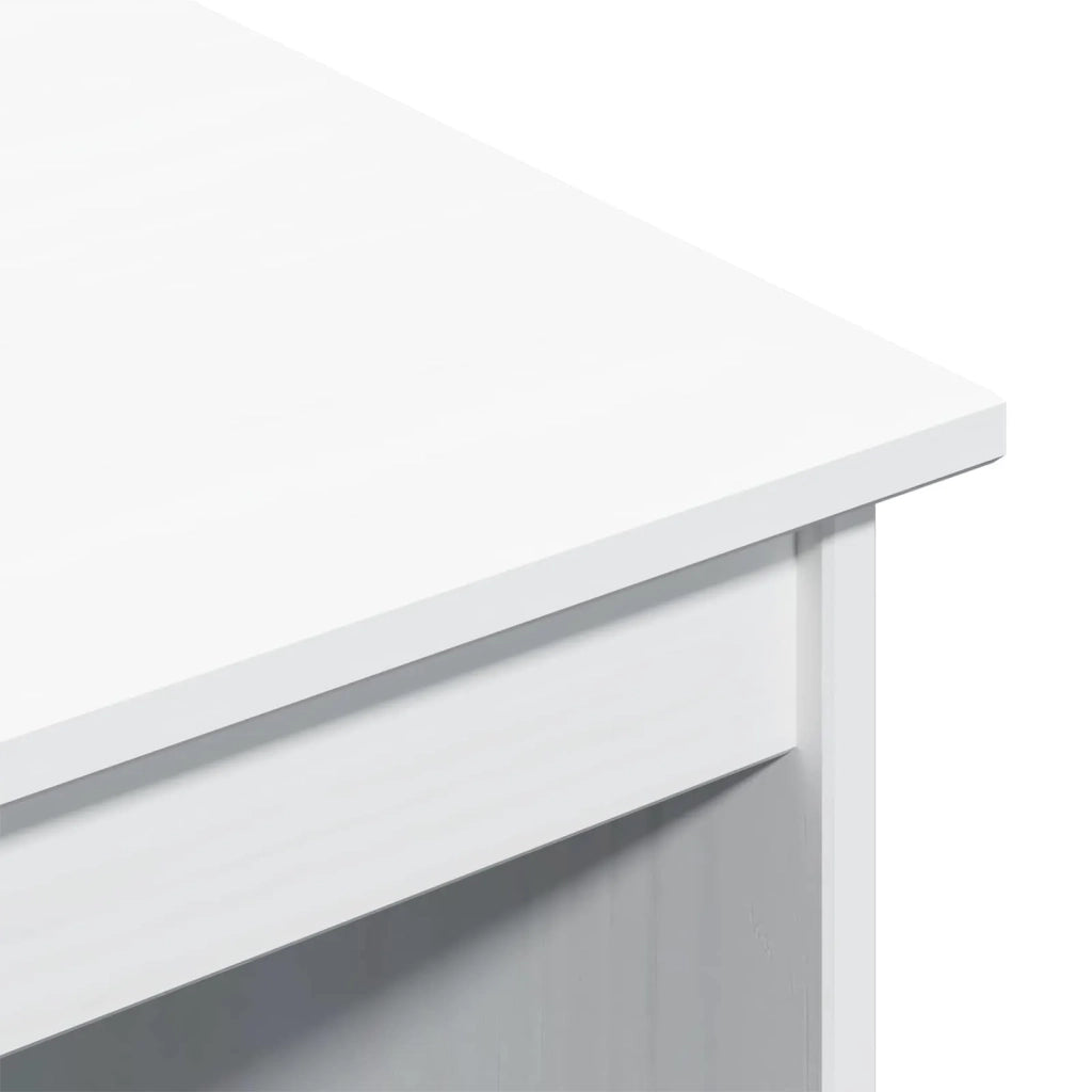 Set Scrivania | Tavolo da Ufficio e mobiletto su ruote MOSS 2 pz Bianco