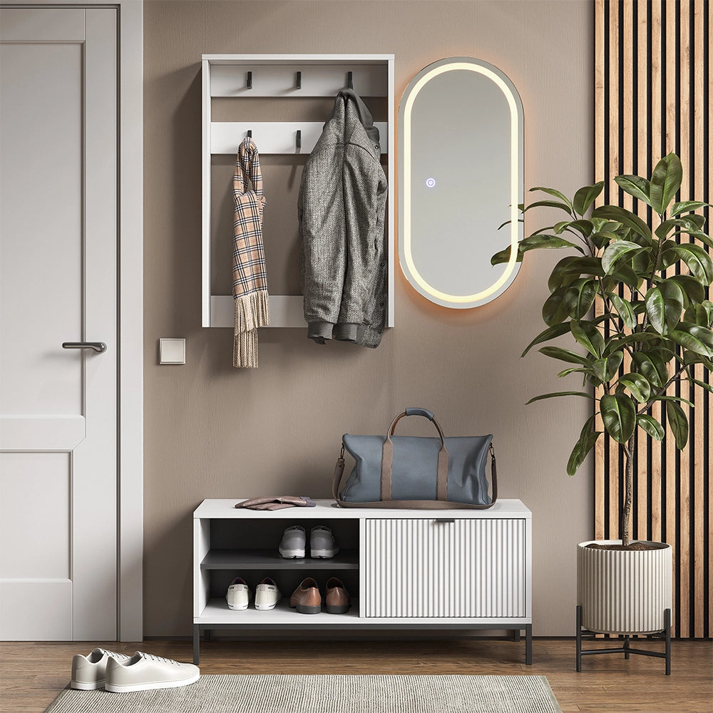 Vicco Appendiabiti da parete Bianco 60 x 85 cm