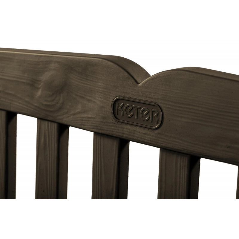 Panchina Contenitore da Esterno Eden Bench 265L con Seduta - Marrone - Keter