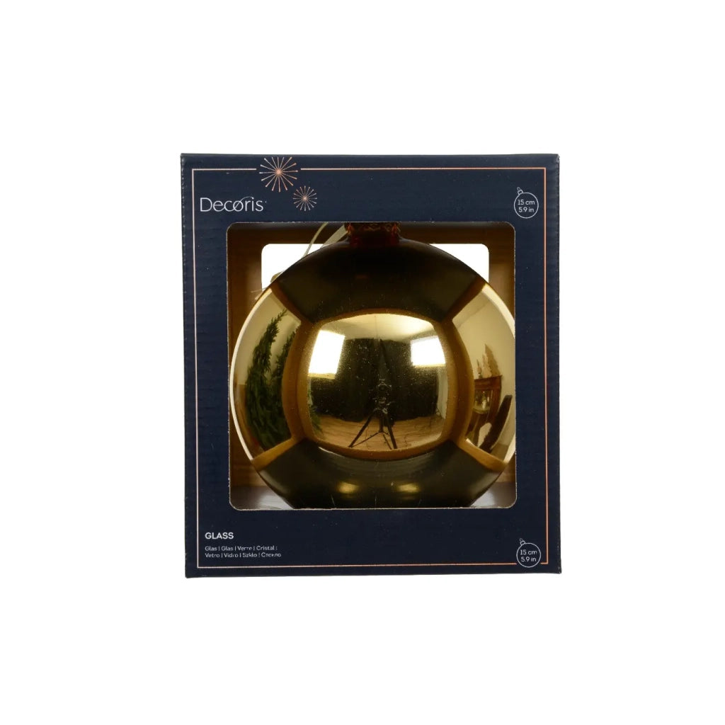 Pallina Vt lucido oro chiaro d15cm