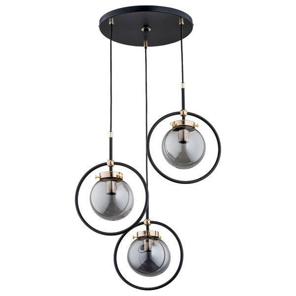 Lampada a sospensione industriale Akira 3xE14 Ø40 Alfa