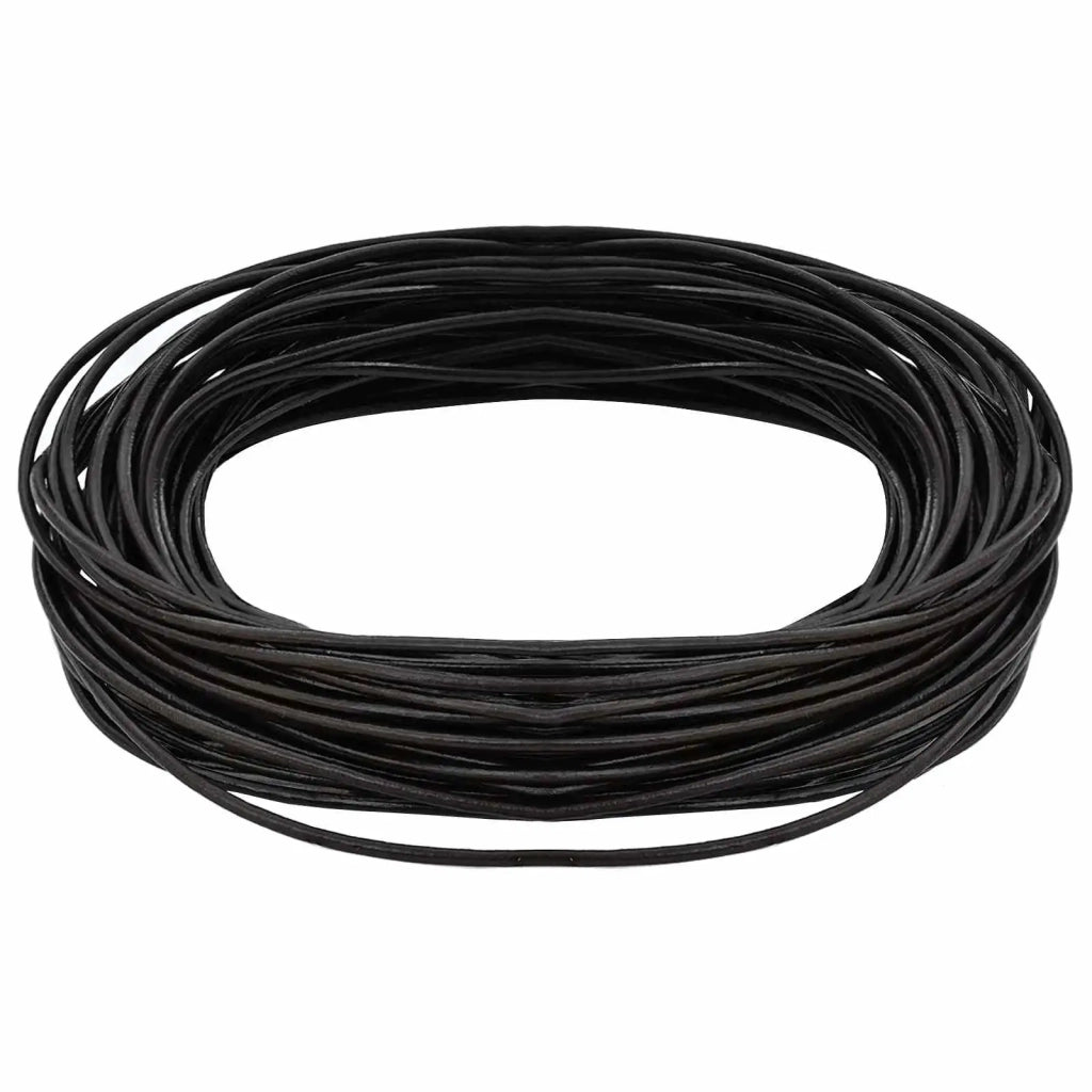 Cordino in Pelle Marrone Scuro ?2 mm x 5 m Pelle CFW3282573