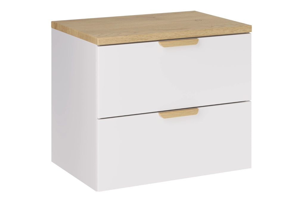 Set mobili bagno 60 cm con piano Aster White 60 cm