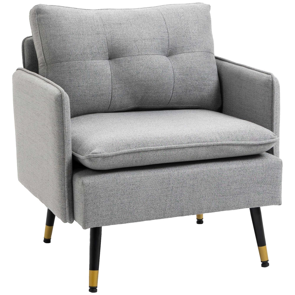 Poltrona Moderna con Braccioli ¨C Minimal ¨C Grigio 76x68x80 cm