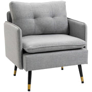 Poltrona Moderna con Braccioli ¨C Minimal ¨C Grigio 76x68x80 cm