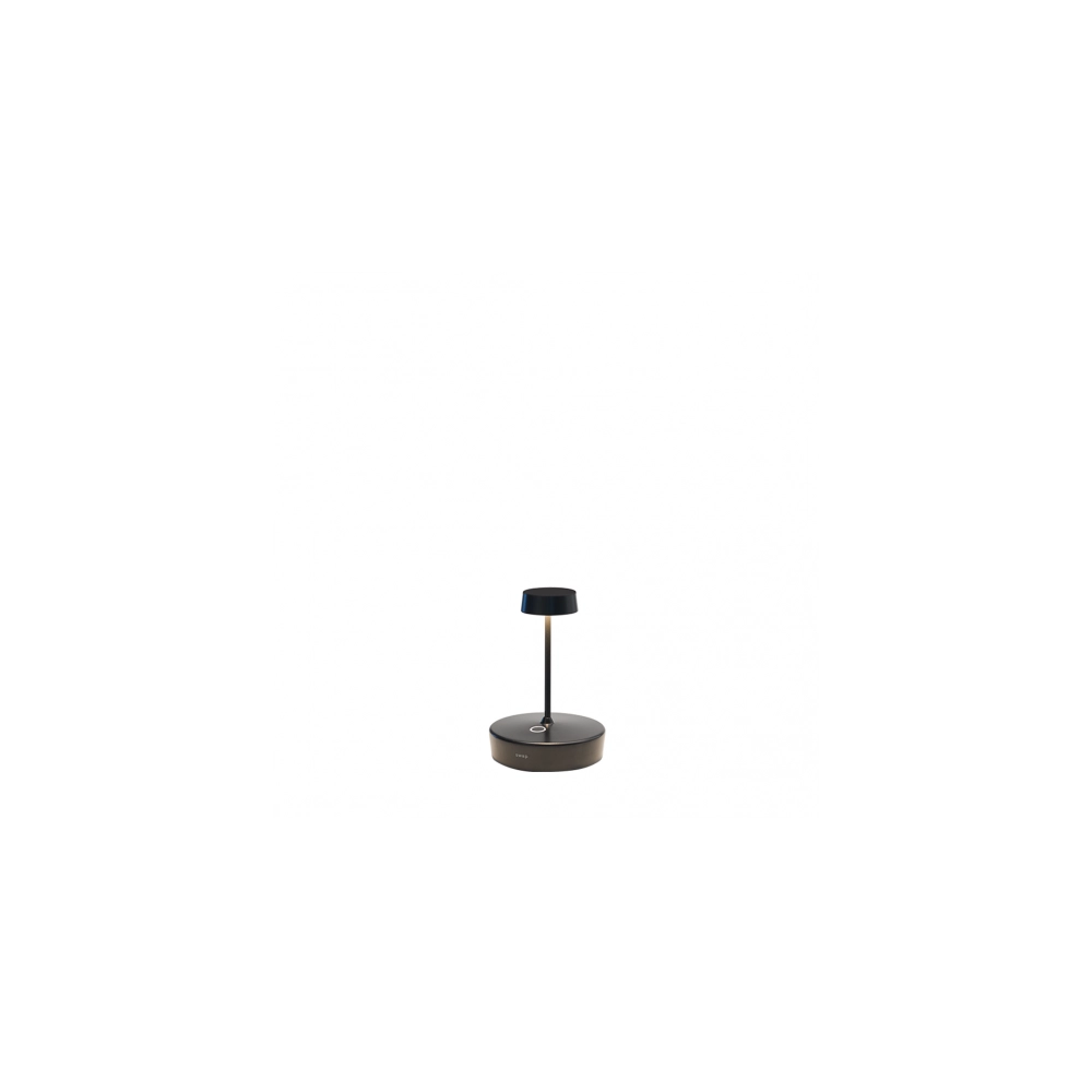 Lampada a led da tavolo Swap mini pro Nero ricaricabile e dimmerabile