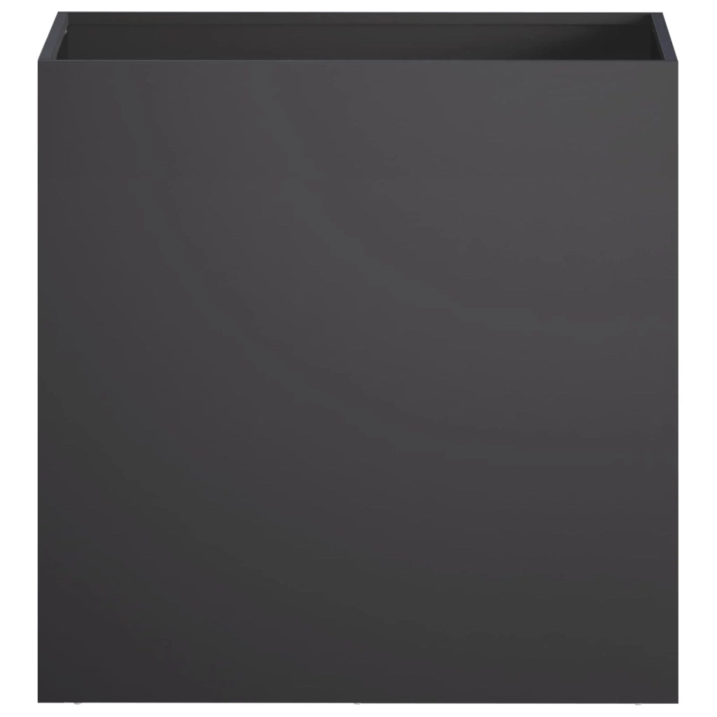 Vaso da giardino 2 pz Nero 50 x 30 x 50 cm 8005527