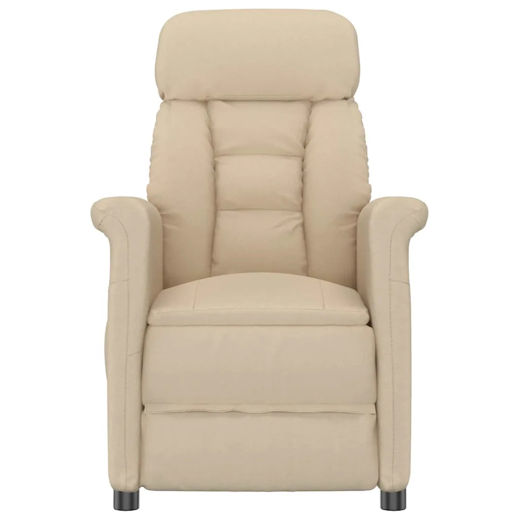 Poltrona | Sedia da massaggio Crema 96.5 x 70.5 x 95 cm Microfibra