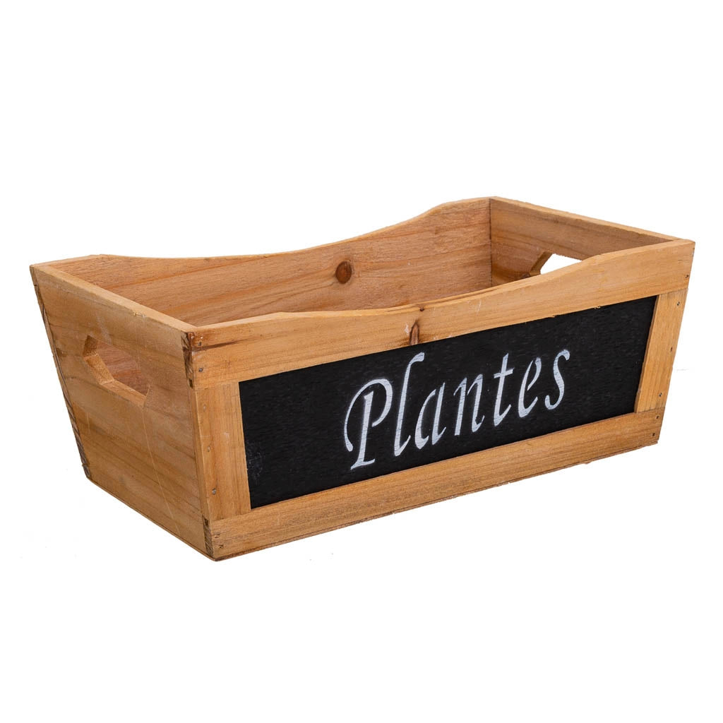 Set di 3 scatole in legno marrone