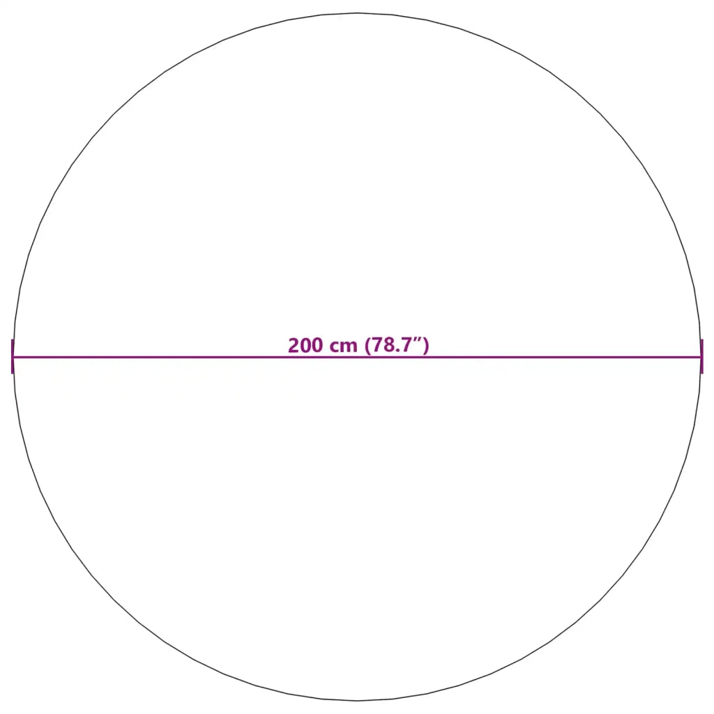 Tappeti per area Rotondo GALATI Grigio Ø 200 CM Poliestere 42022829