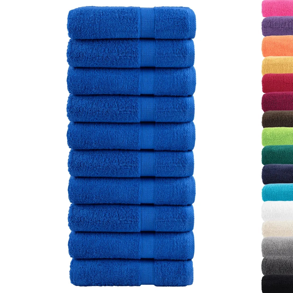 Asciugamani da doccia premium SOLUND 10 pezzi blu 70x140 cm 600 g/m2