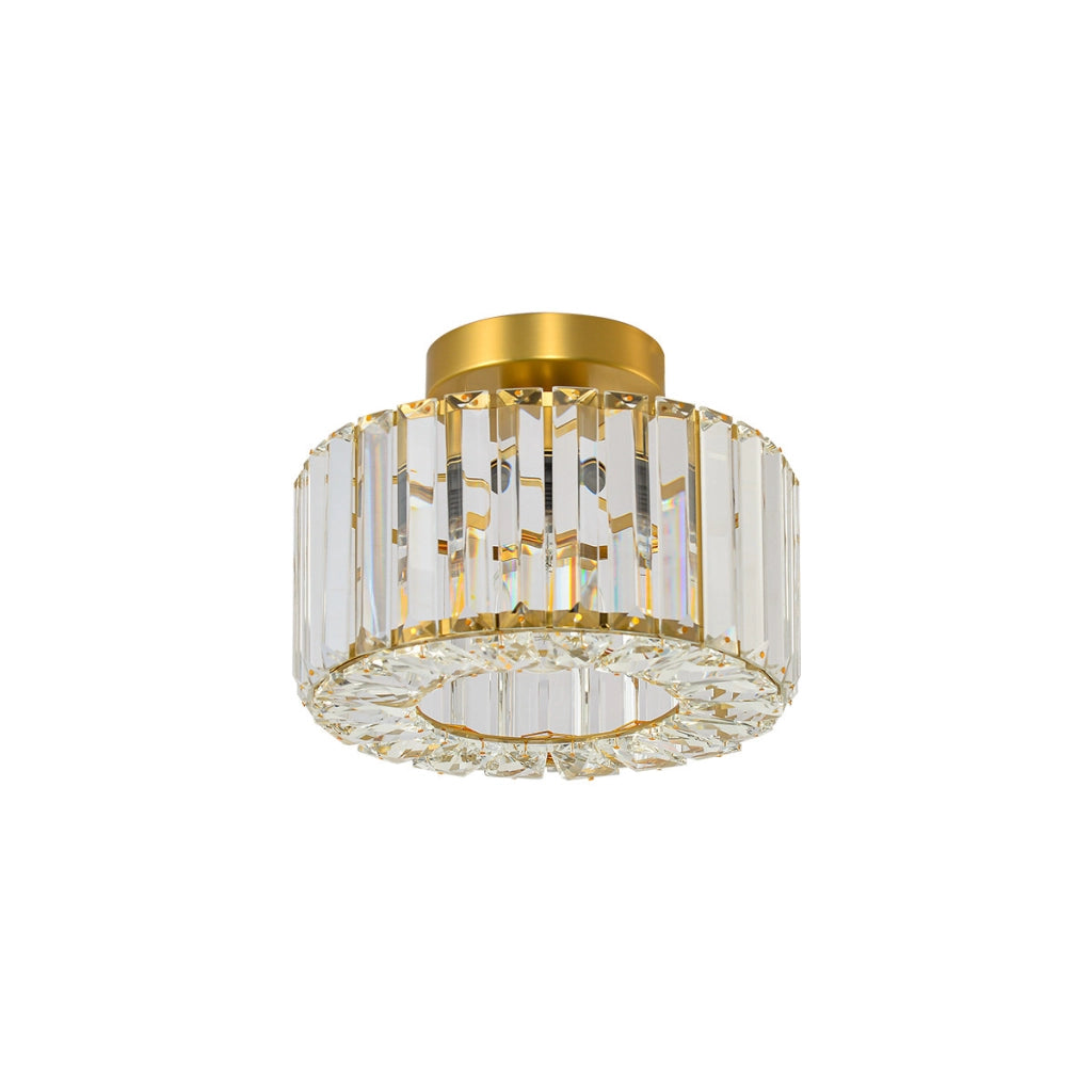 Plafoniera Galactico oro cristallo 24,5cm E27 Prestige