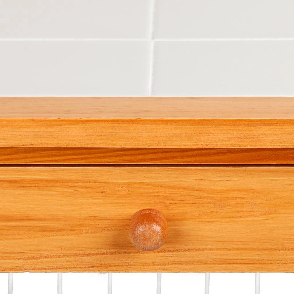 Carrello da cucina in legno marrone 47x37x76h