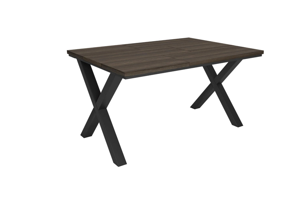 Tavolo da Pranzo, 140x90x74 cm, Per 6 persone, Tavolo Cucina, Rovere scuro