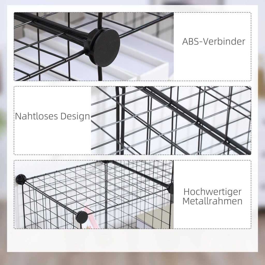 Armadio a cubi metallo regolabile ¨C Minimal ¨C 109x37x109 cm nero