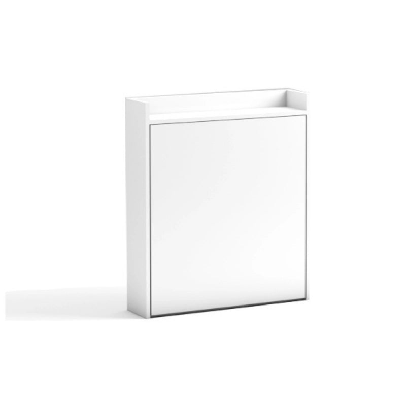 Mobile tavolo estraibile Maso con mensole colore bianco