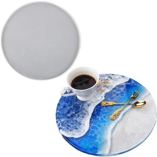 Grosse forme di silicone per stampaggio - 30 cm - per piatti e tavole da lavoro - 2 pezzi