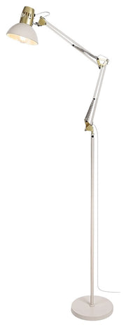 Lampada da terra regolabile E27 40W crema/oro Rabalux
