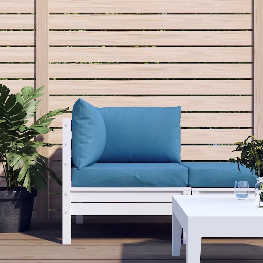 Cuscini per Pallet 3 pz Blu Mélange in Tessuto 4002656