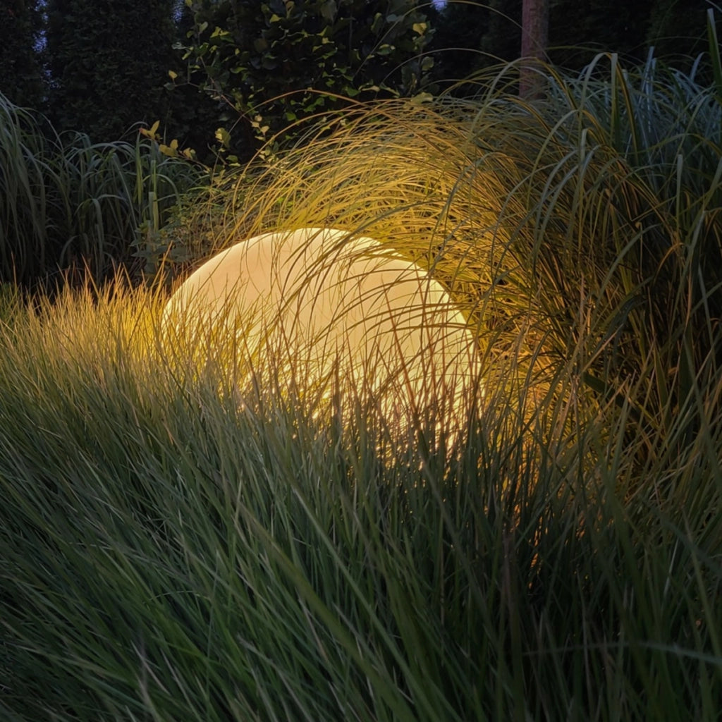Lampada da giardino sfera bianca 60 cm Eko-Light EKO0459