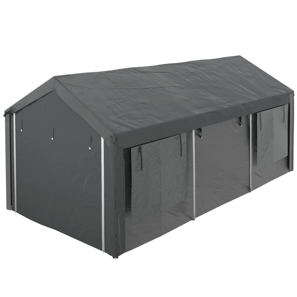 Gazebo per Giardino ¨C Minimal ¨C Grigio Scuro 6x3m