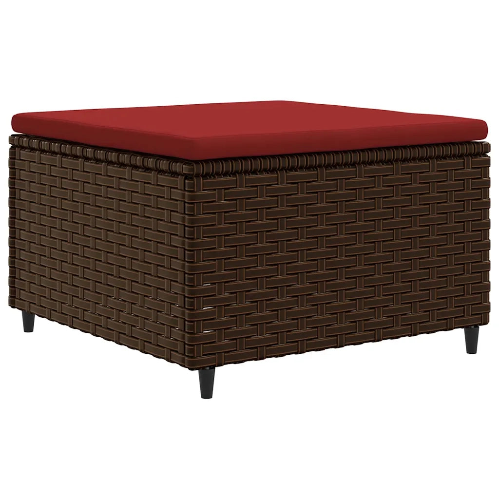 Set Divani da Giardino 8 pz con Cuscini in Polyrattan Marrone 3308237
