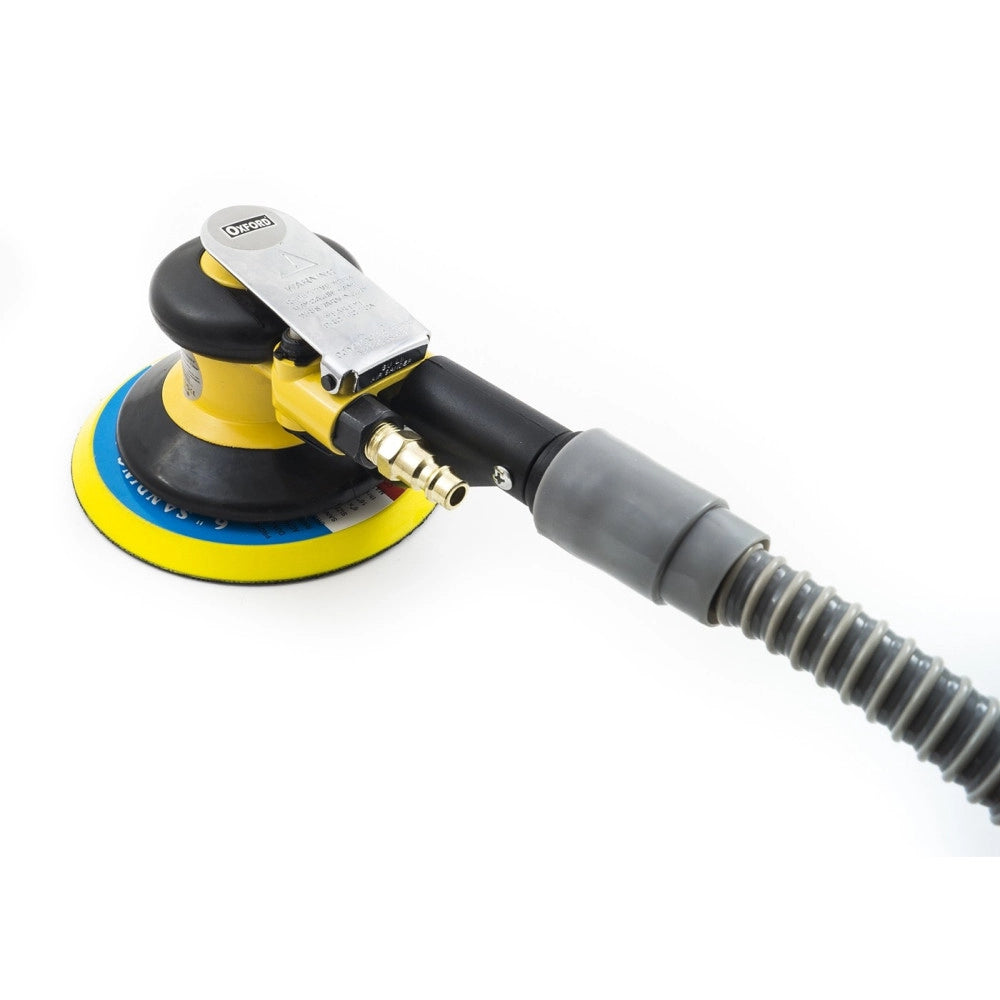 Trade Shop - Levigatrice Orbitale Ad Aria Con Tubo Aspira Polvere Per Compressore 6" 150mm -