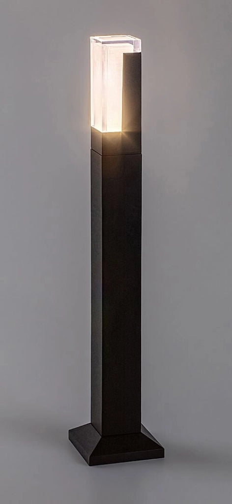 Lampione da giardino nero quadrato 60cm LED 7W IP54 Rabalux
