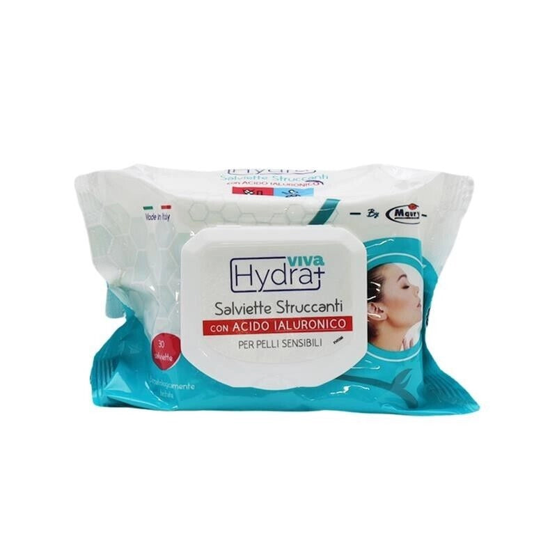HYDRA VIVA+ SALVIETTE STRUCCANTI CON ACIDO JALURONICO DA 30 PEZZI